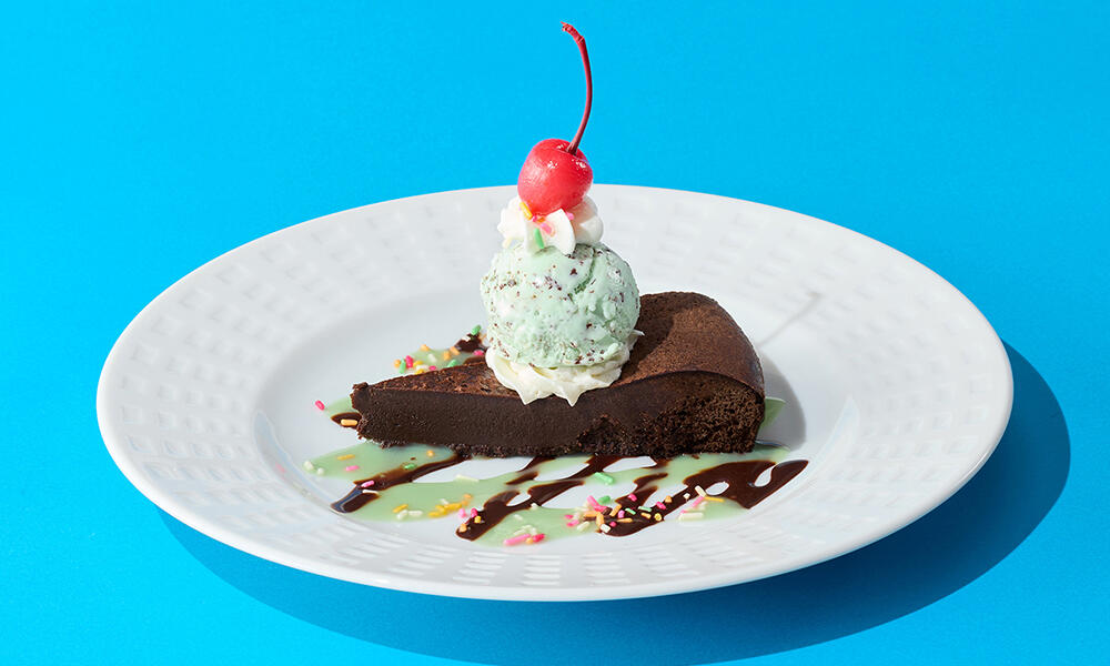 チョコミン党ガトーショコラ