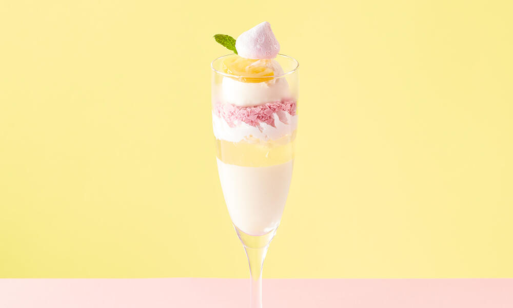 レモンのフロマージュグラスパフェ