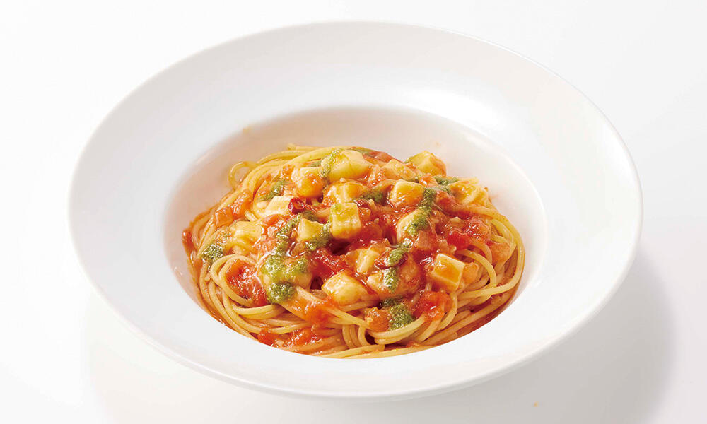 ミニ！ジェノバ＆モッツァレラトマトパスタ