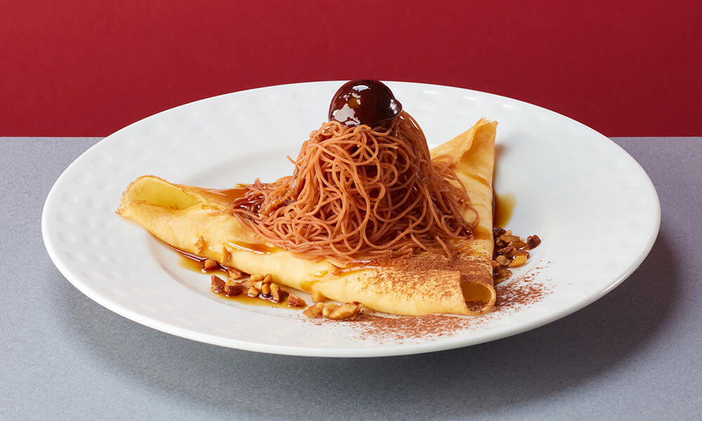イタリア栗のモンブラン&マスカルポーネクレープ