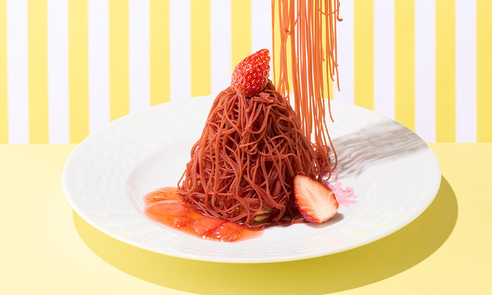 いちごのしぼりたてモンブラン