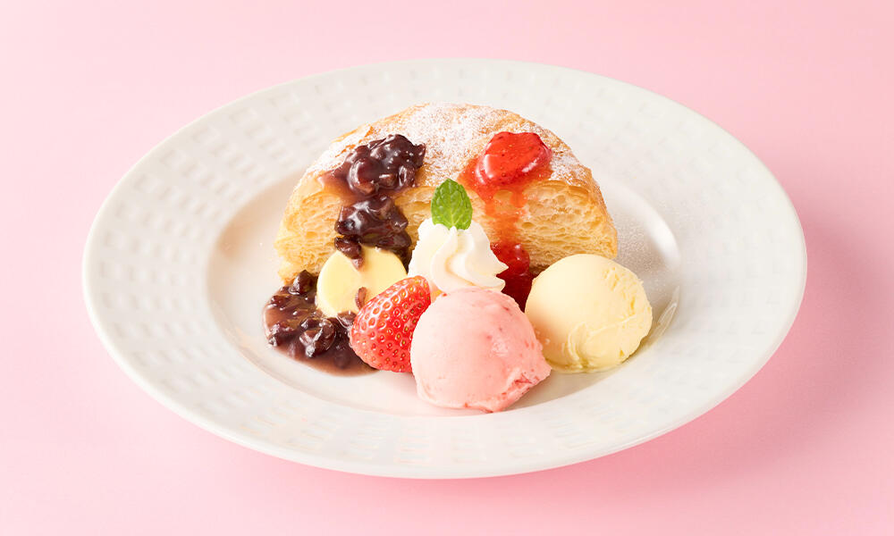 ハーフ いちごのあんバターココッシュ